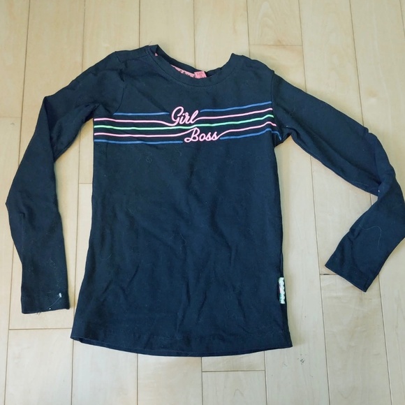 B.Nosy - Black 'Girl Boss' Long-Sleeve T-Shirt - Picture 1 of 1